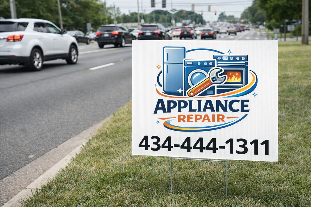 Machine Repair Sign Appliance Repair Yard Signs | Washer and Dryer Service Marketing ...
