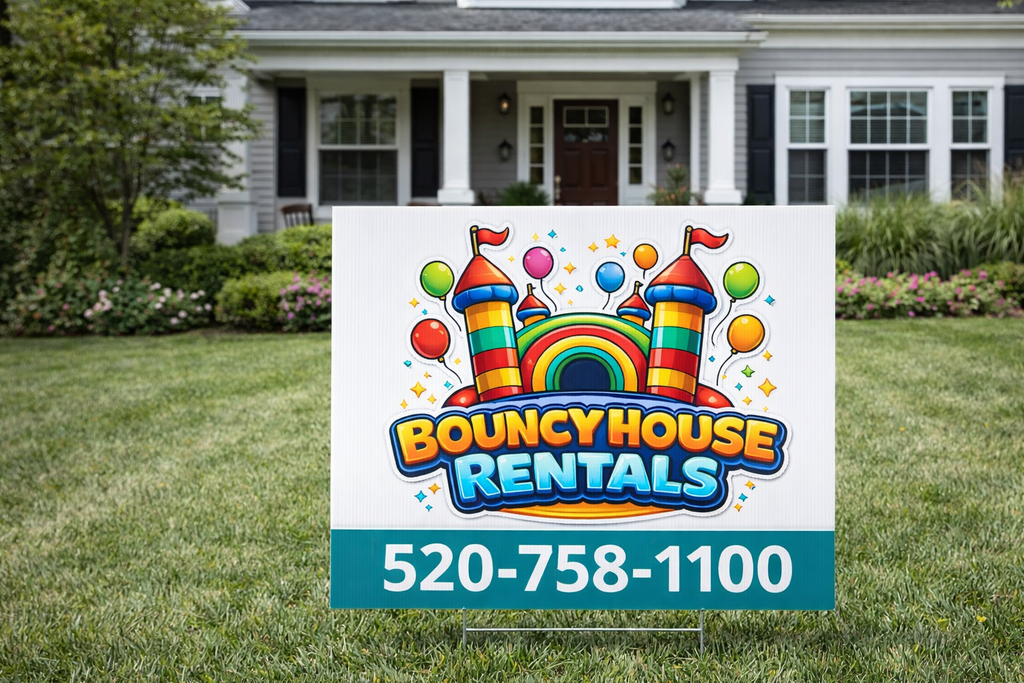 Bouncy House Party Rental Yard Signs
