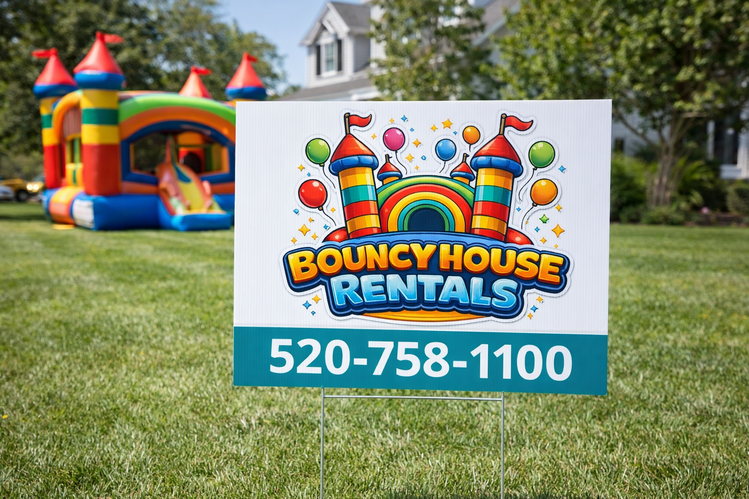Bouncy House Party Rental Yard Signs