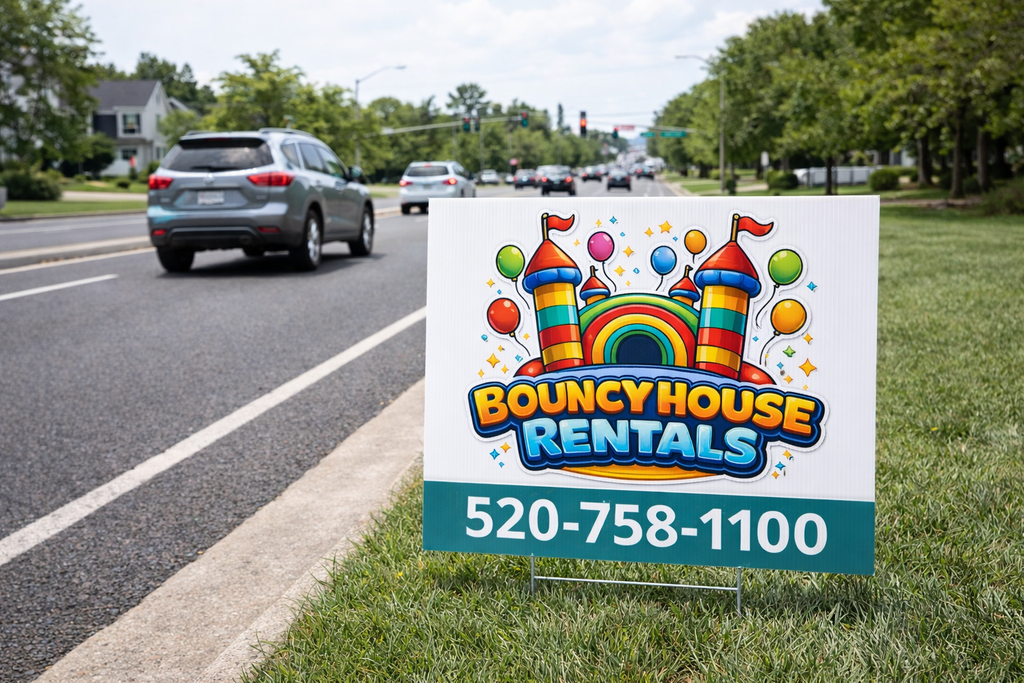 Bouncy House Party Rental Yard Signs