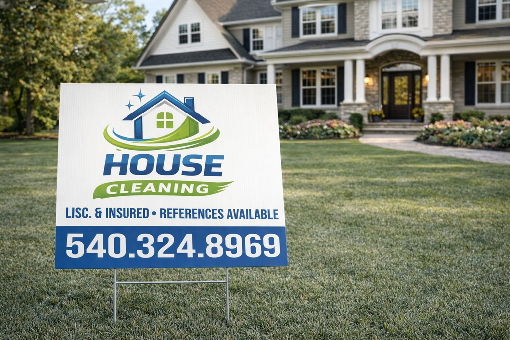 House Cleaning Yard Sign