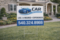 Custom Auto Detailing & Car Wash Service Business Yard Signs
