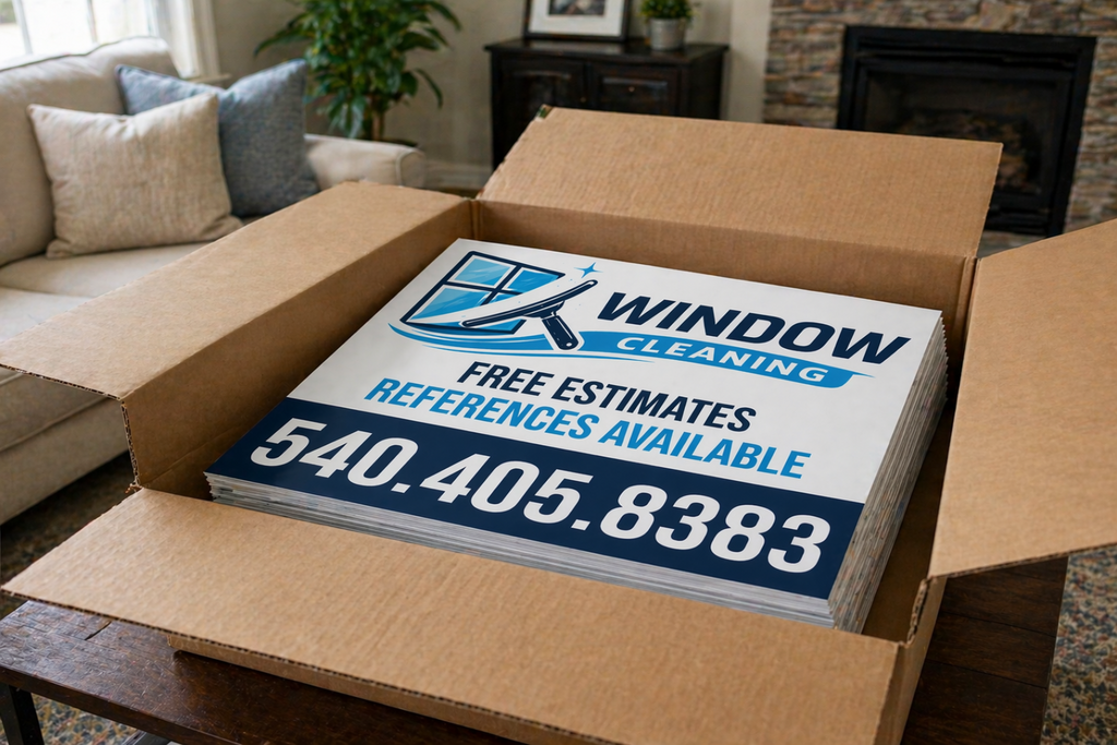 Professional Window Cleaning Washing Yard Signs