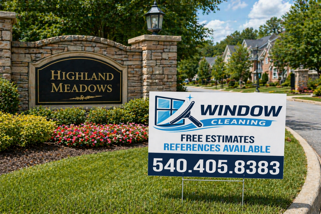 Professional Window Cleaning Washing Yard Signs
