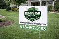 Professional Dumpster Rental and Roll Off Service Yard Signs