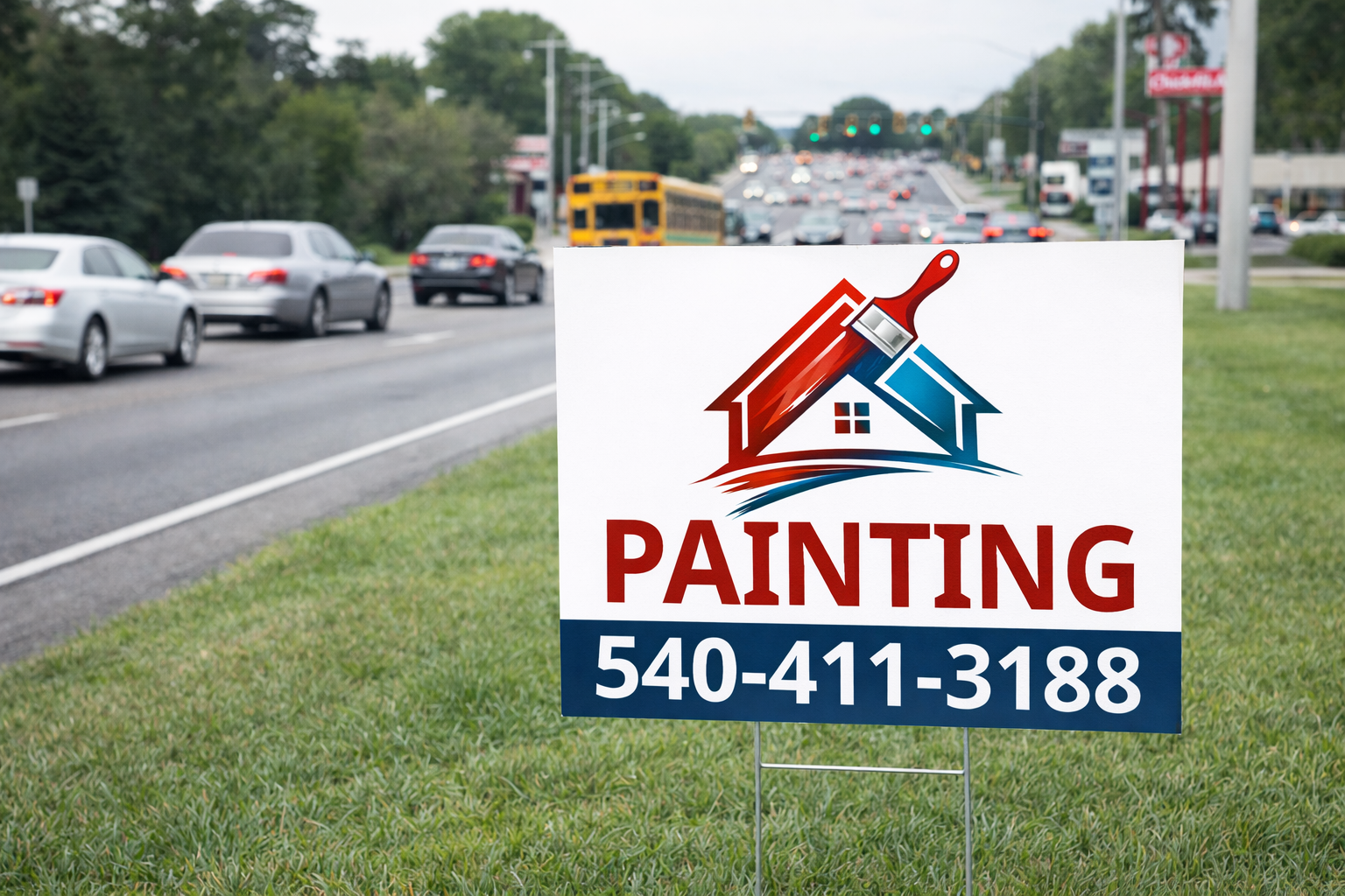 Painting Contractor and Home Exterior Finishing Yard Signs