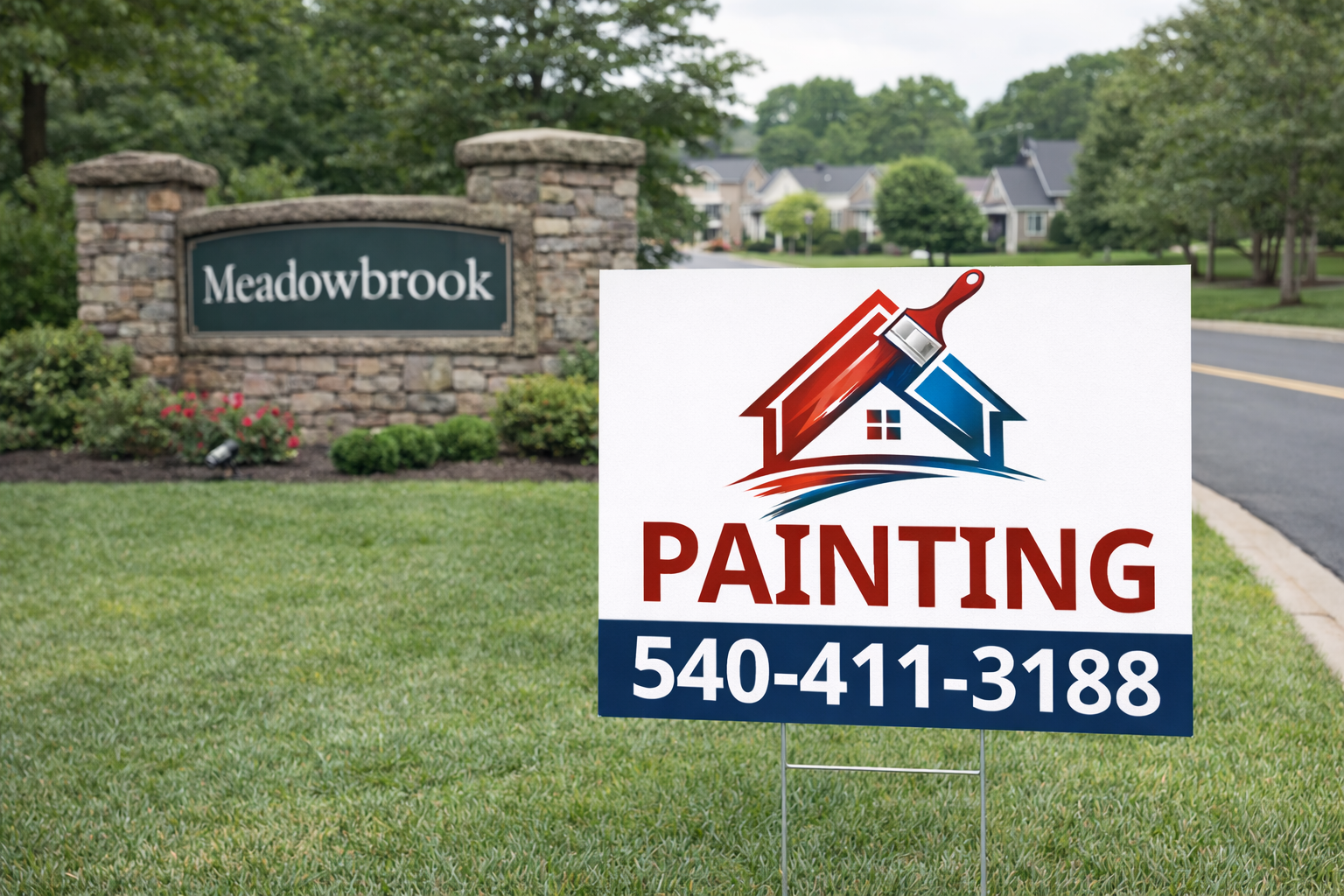 Painting Contractor and Home Exterior Finishing Yard Signs