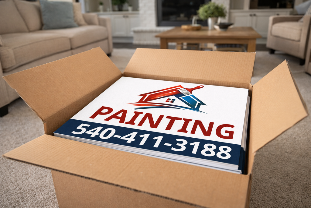Painting Contractor and Home Exterior Finishing Yard Signs