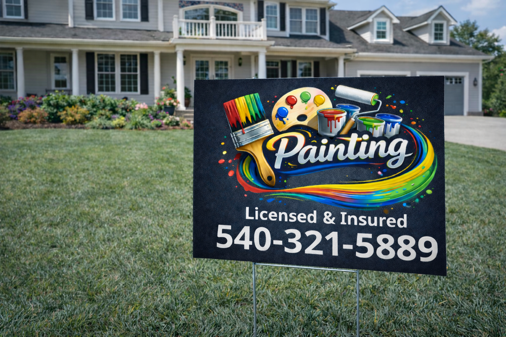 Painting Service Business Contractor Yard Signs