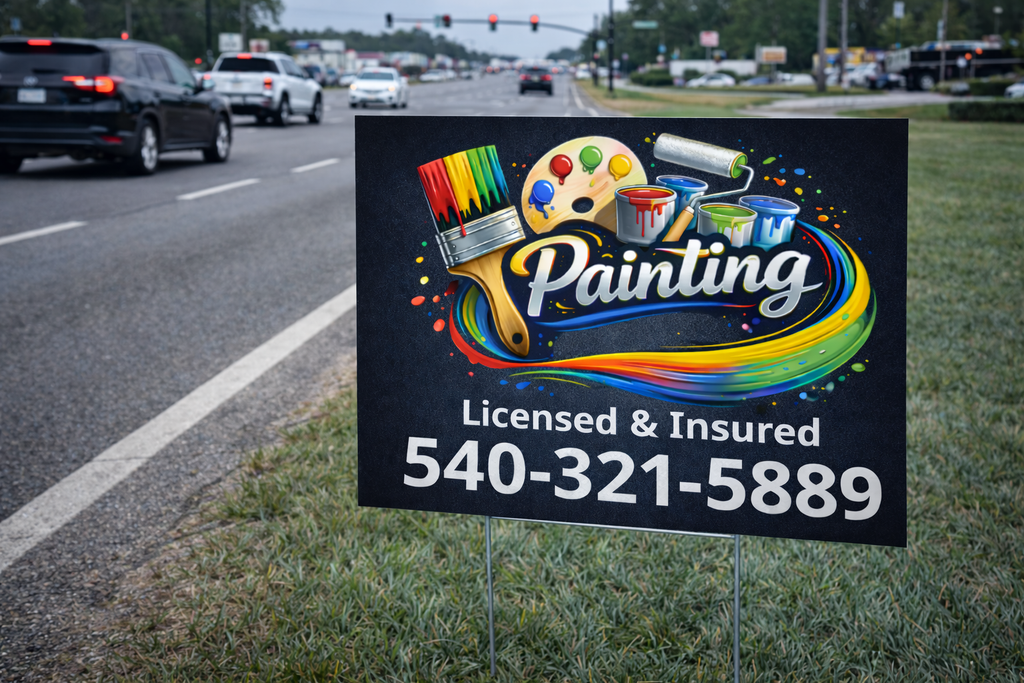 Painting Service Business Contractor Yard Signs