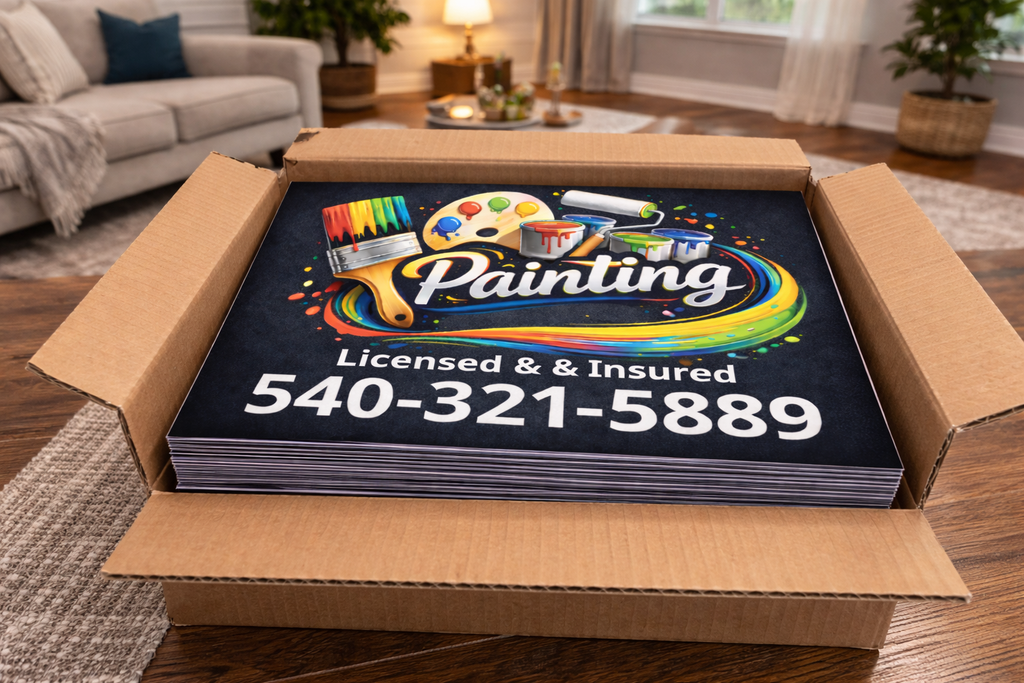 Painting Service Business Contractor Yard Signs