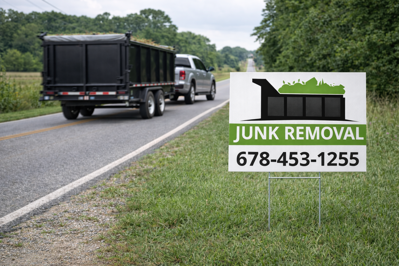 Junk Removal and Residential Hauling Service Yard Signs