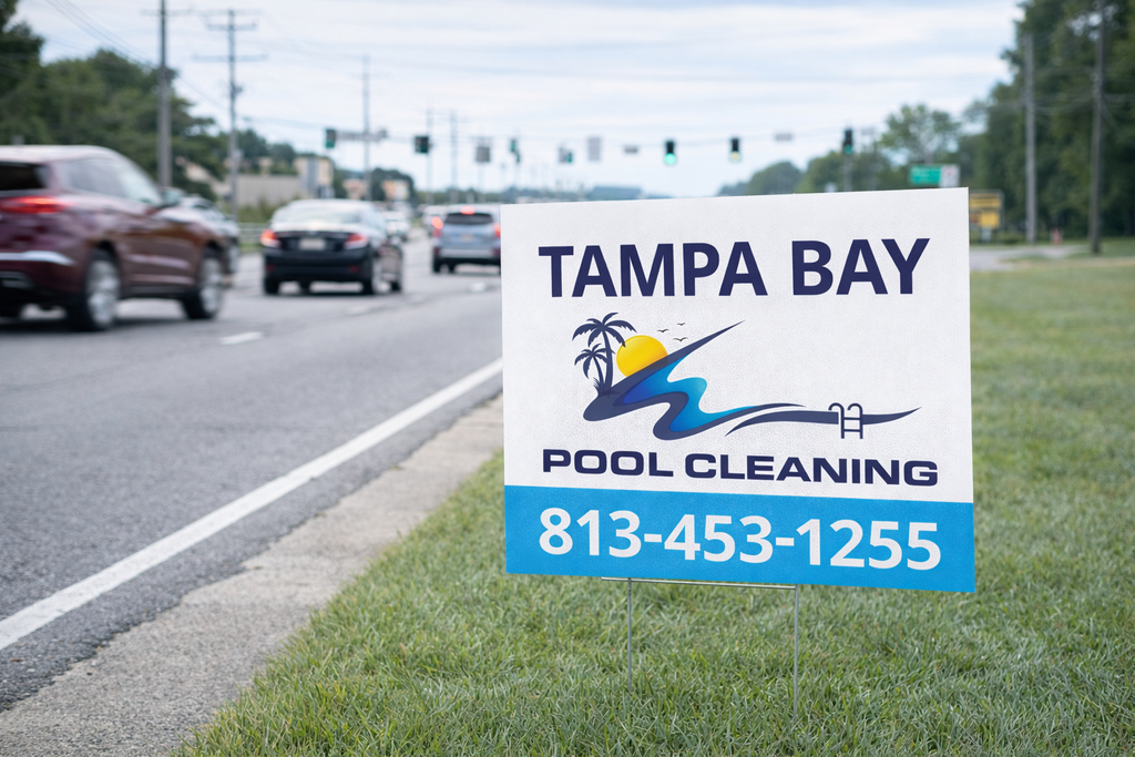Pool Cleaning and Installation Service Yard Signs