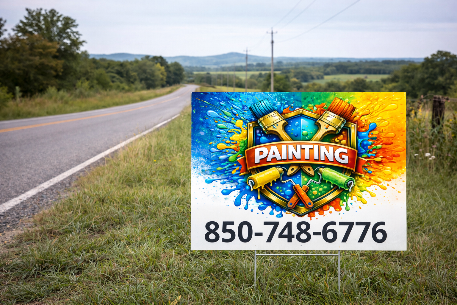 Painting Contractor Yard Signs | High-Visibility & Custom Designs