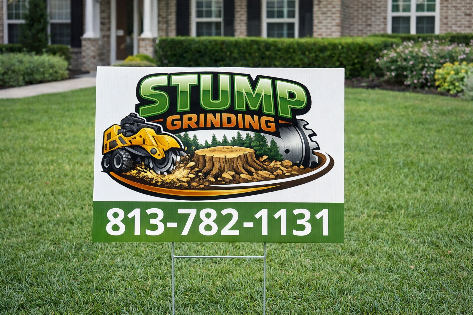 Stump Grinding & Tree Removal Yard Sign