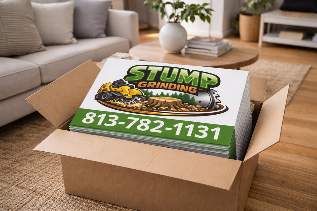 Stump Grinding & Tree Removal Yard Sign