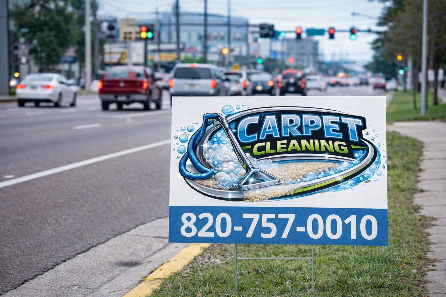 Professional Carpet Steam Cleaning Yard Signs