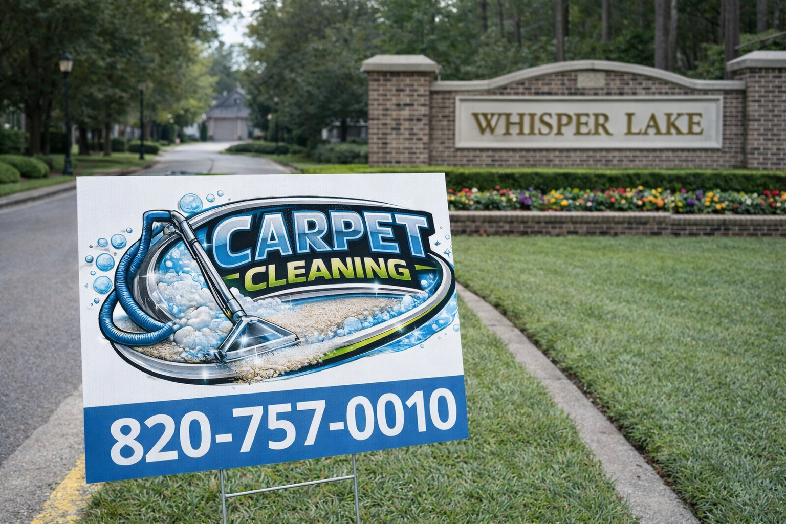Professional Carpet Steam Cleaning Yard Signs