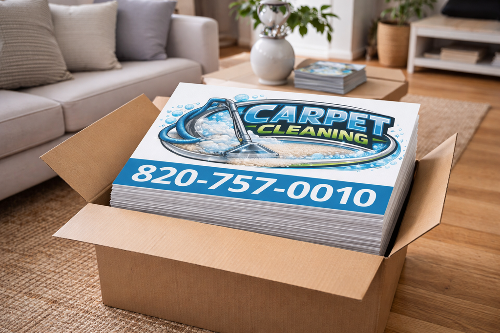 Professional Carpet Steam Cleaning Yard Signs