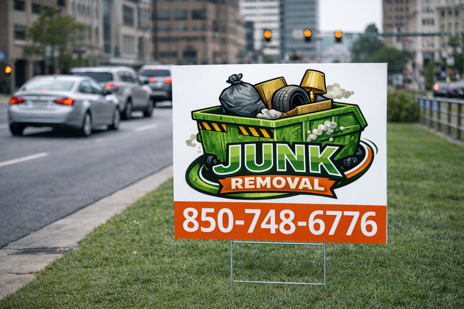 Dumpster Rental and Junk Removal Yard Signs