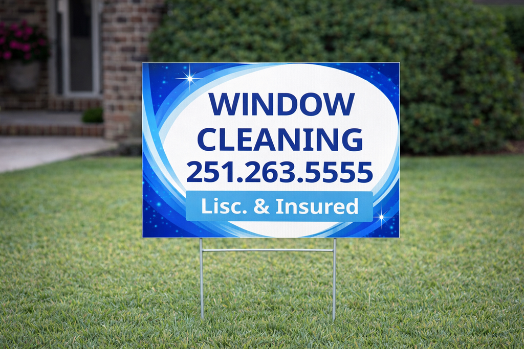 Professional Window Washing and Cleaning Yard Signs