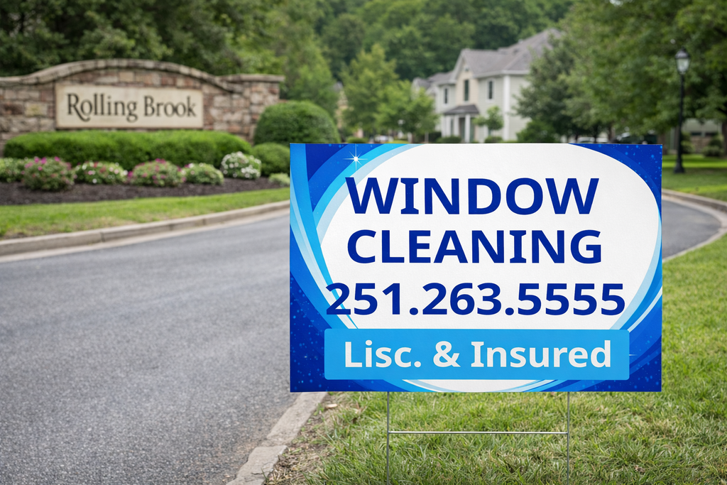 Professional Window Washing and Cleaning Yard Signs