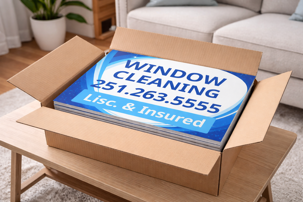 Professional Window Washing and Cleaning Yard Signs