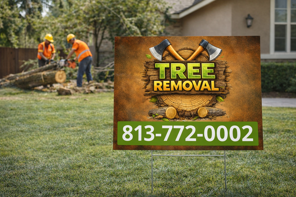 Tree Cutting & Removal Service Business Yard Signs