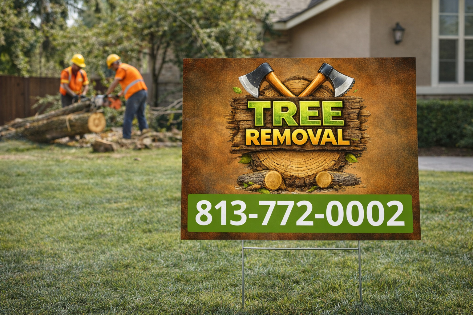 Tree Cutting & Removal Service Business Yard Signs