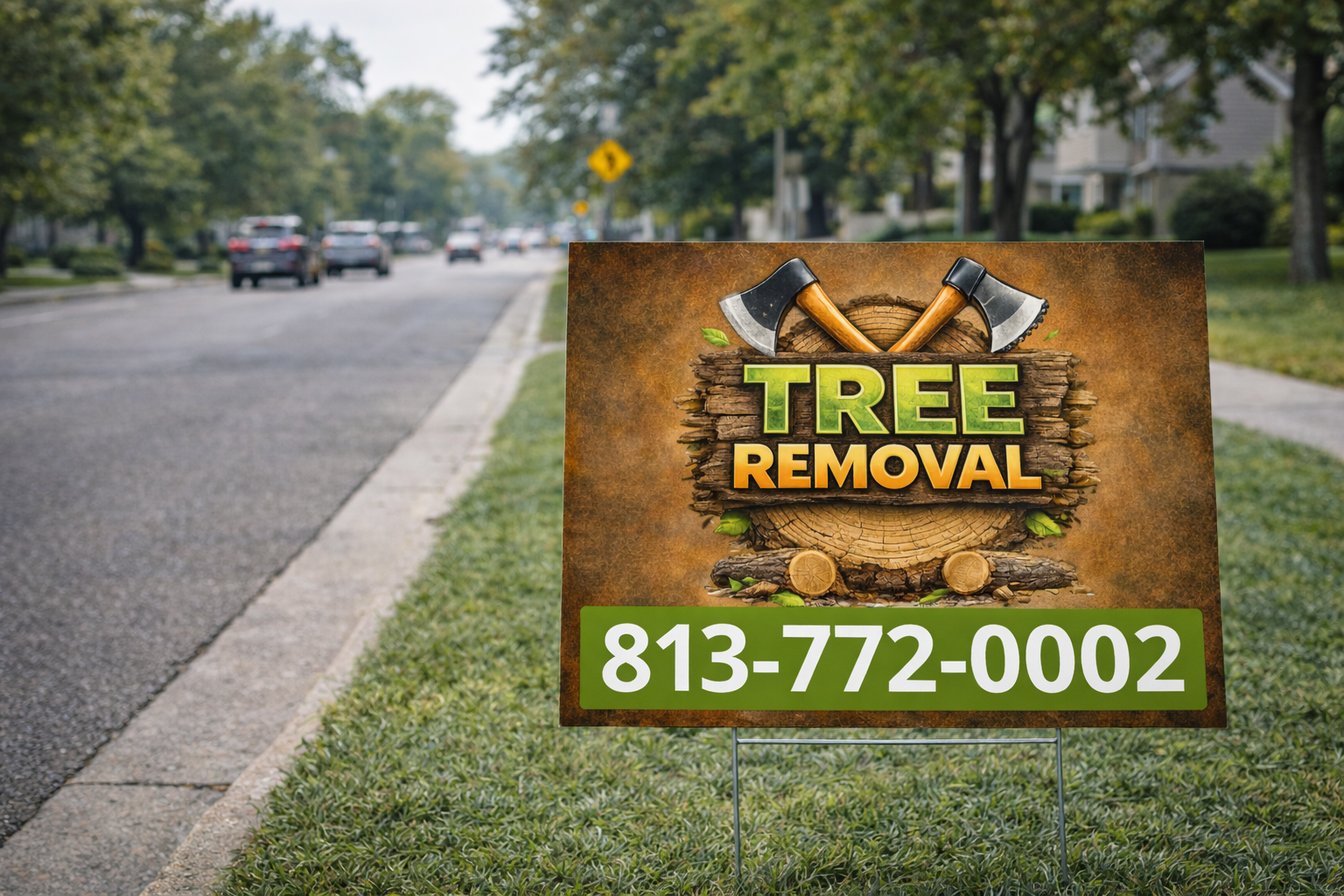 Tree Cutting & Removal Service Business Yard Signs