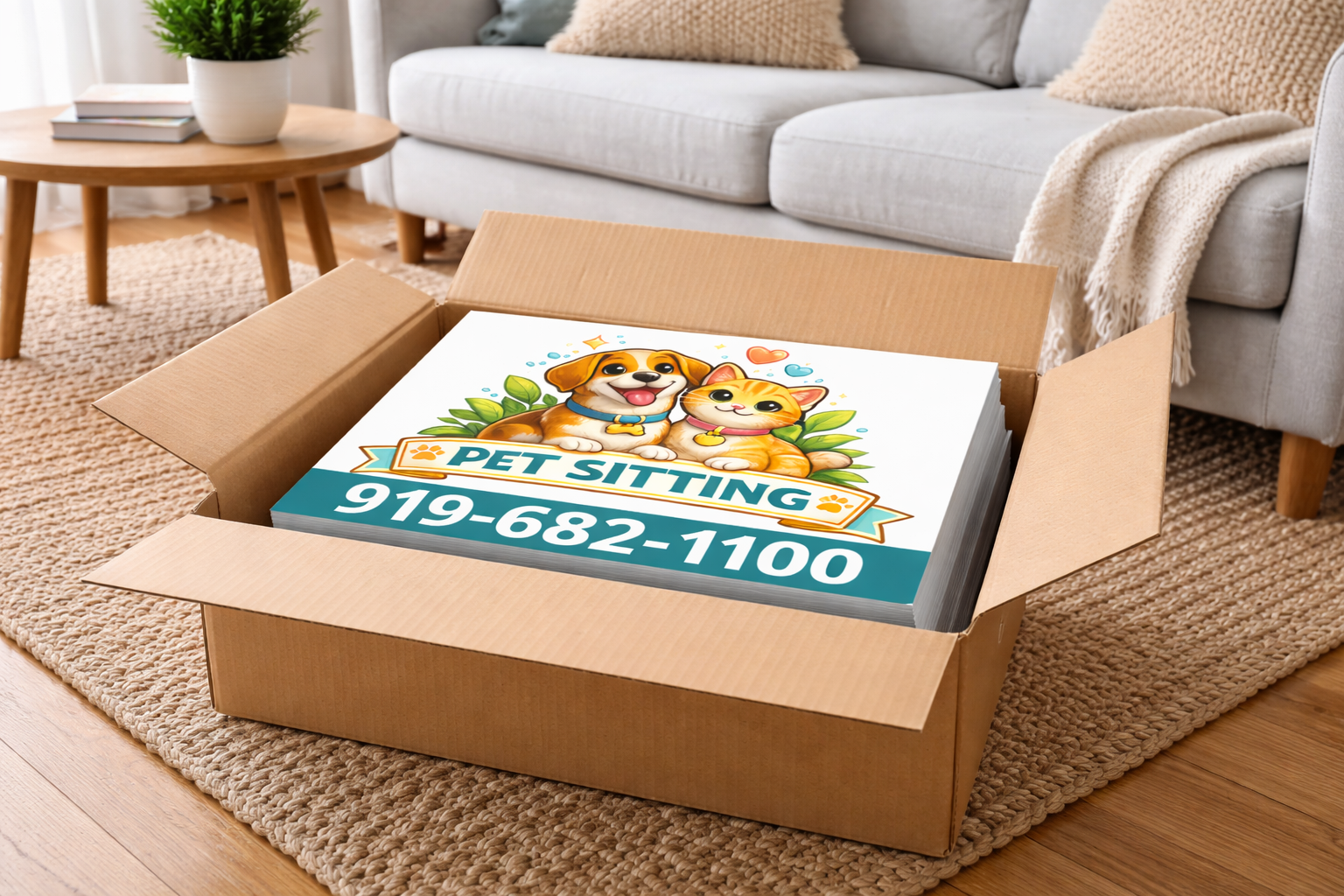 Pet Sitting Service Yard Signs | Professional Dog Walking