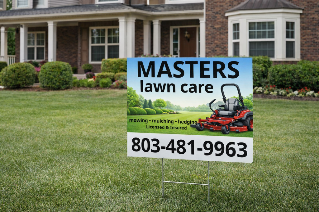 Lawn Care & Mowing Service Business Yard Signs