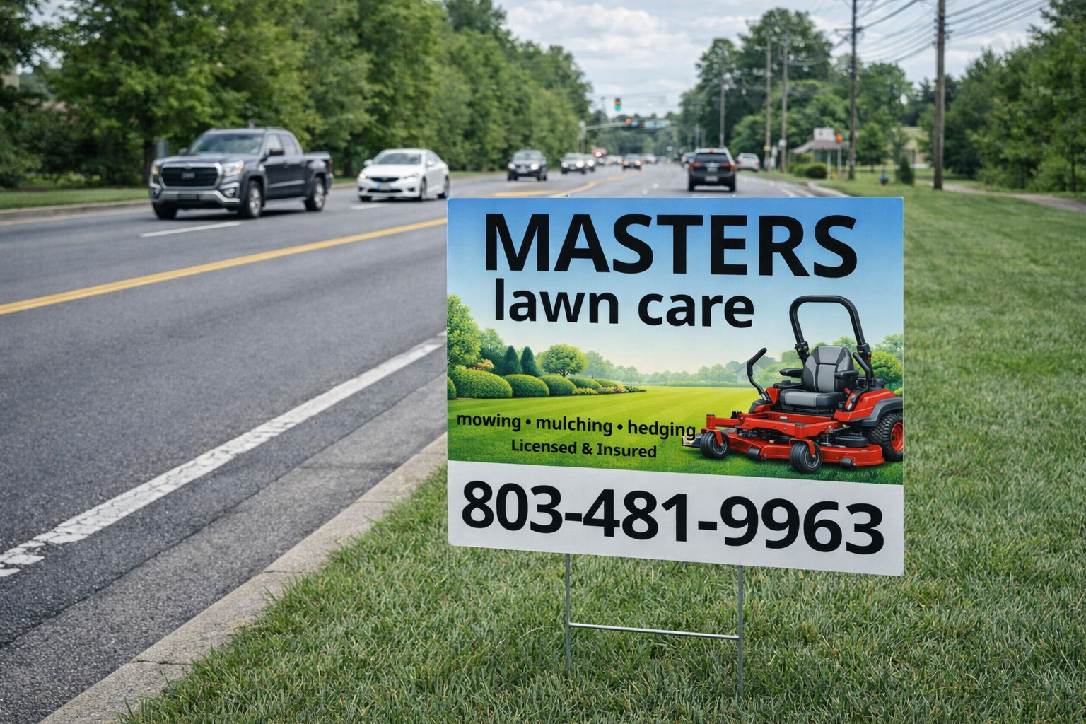 Lawn Care & Mowing Service Business Yard Signs