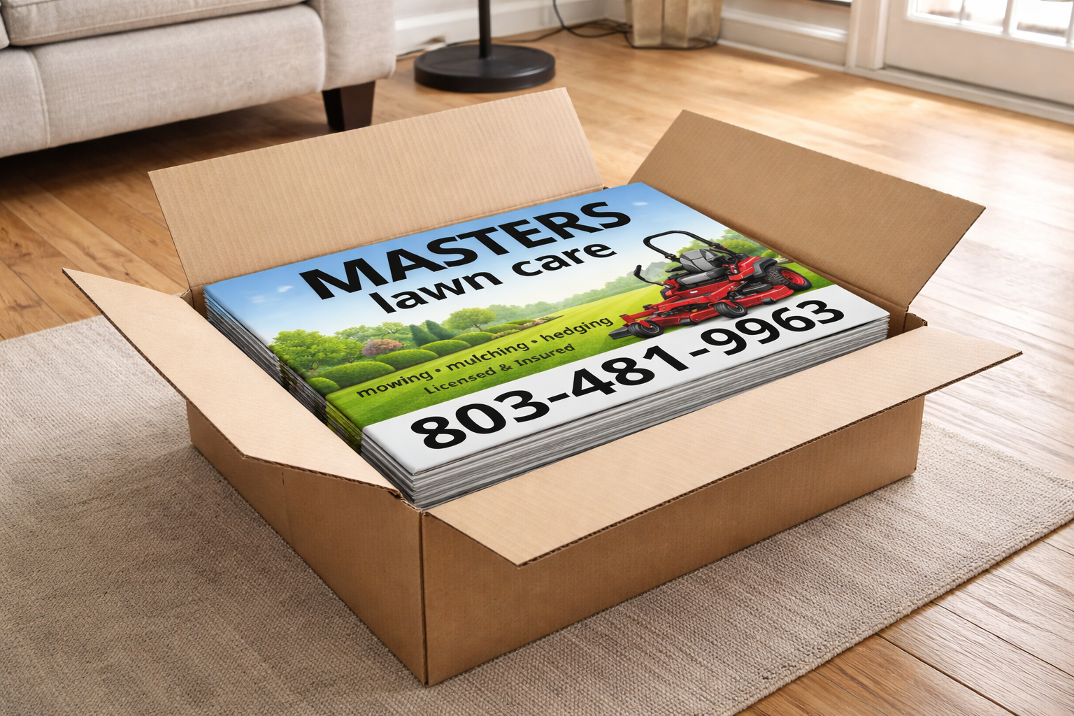 Lawn Care & Mowing Service Business Yard Signs