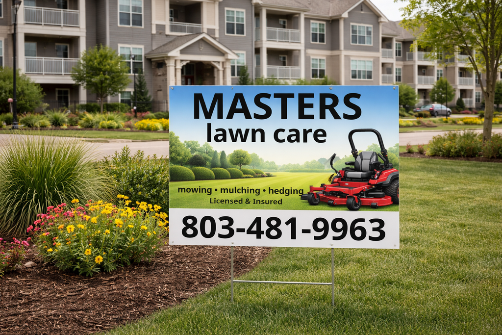 Lawn Care & Mowing Service Business Yard Signs