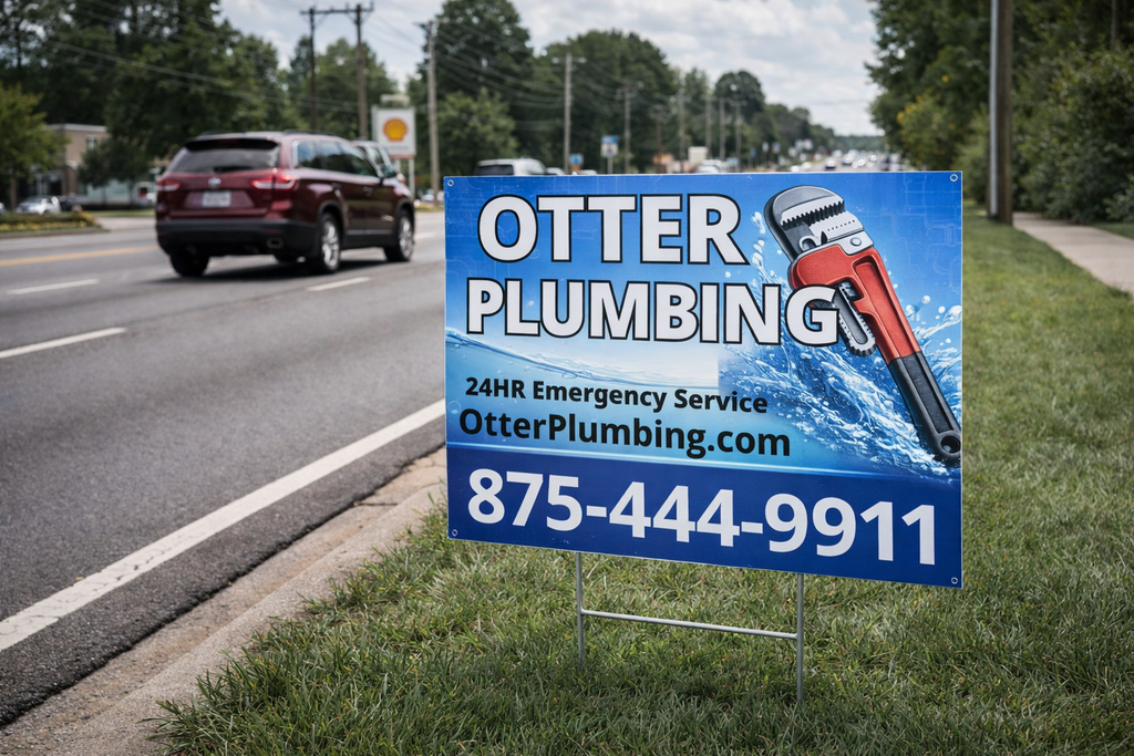 Plumbing Service Business Yard Signs