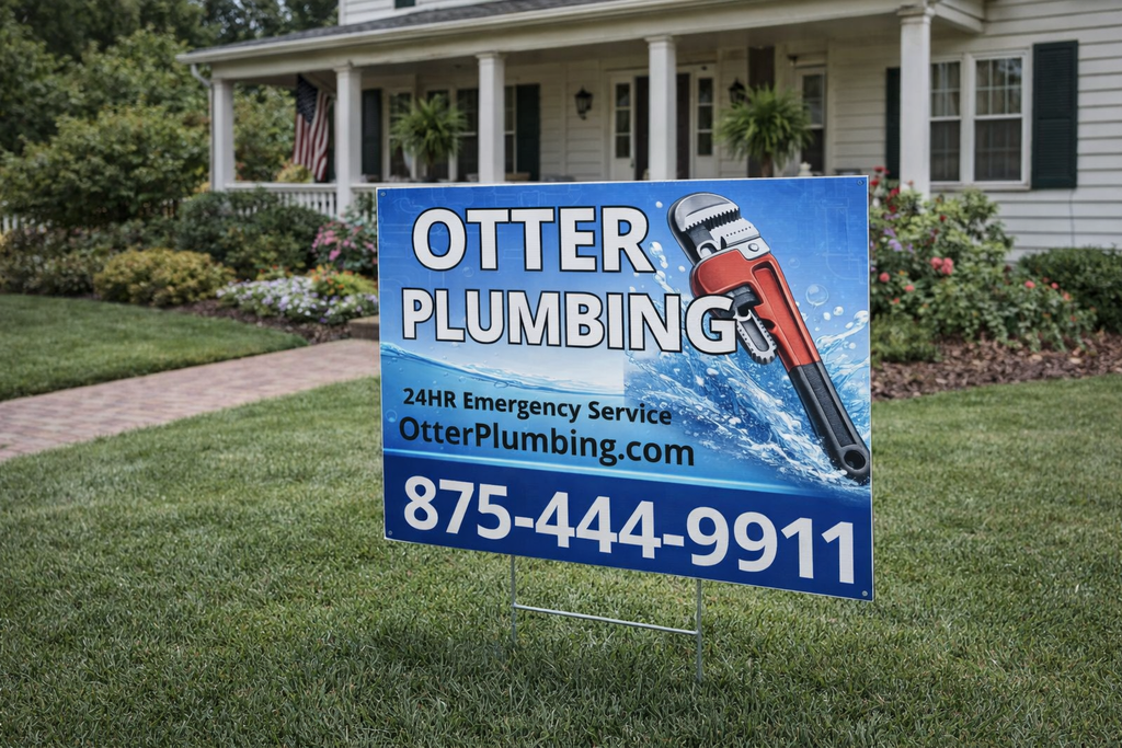 Plumbing Service Business Yard Signs