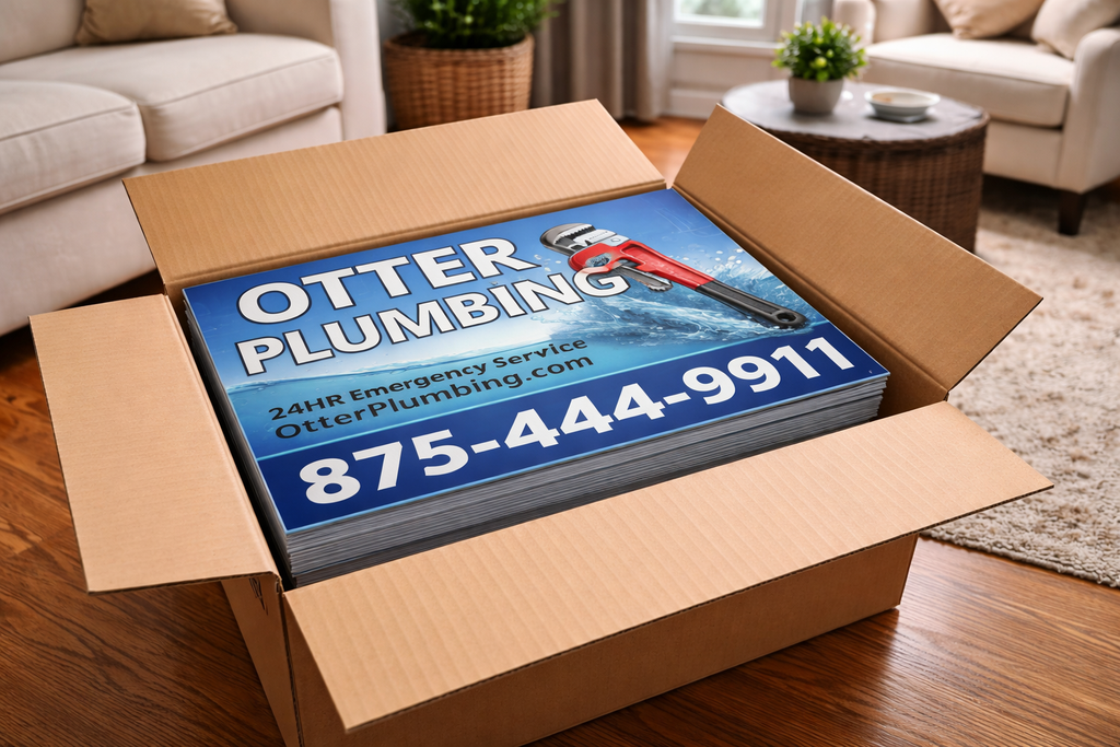 Plumbing Service Business Yard Signs