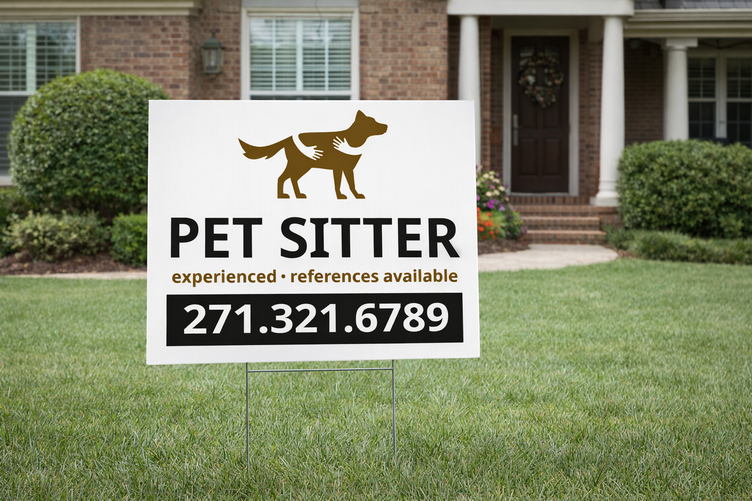 Pet Sitting and Dog Walking Business Yard Signs