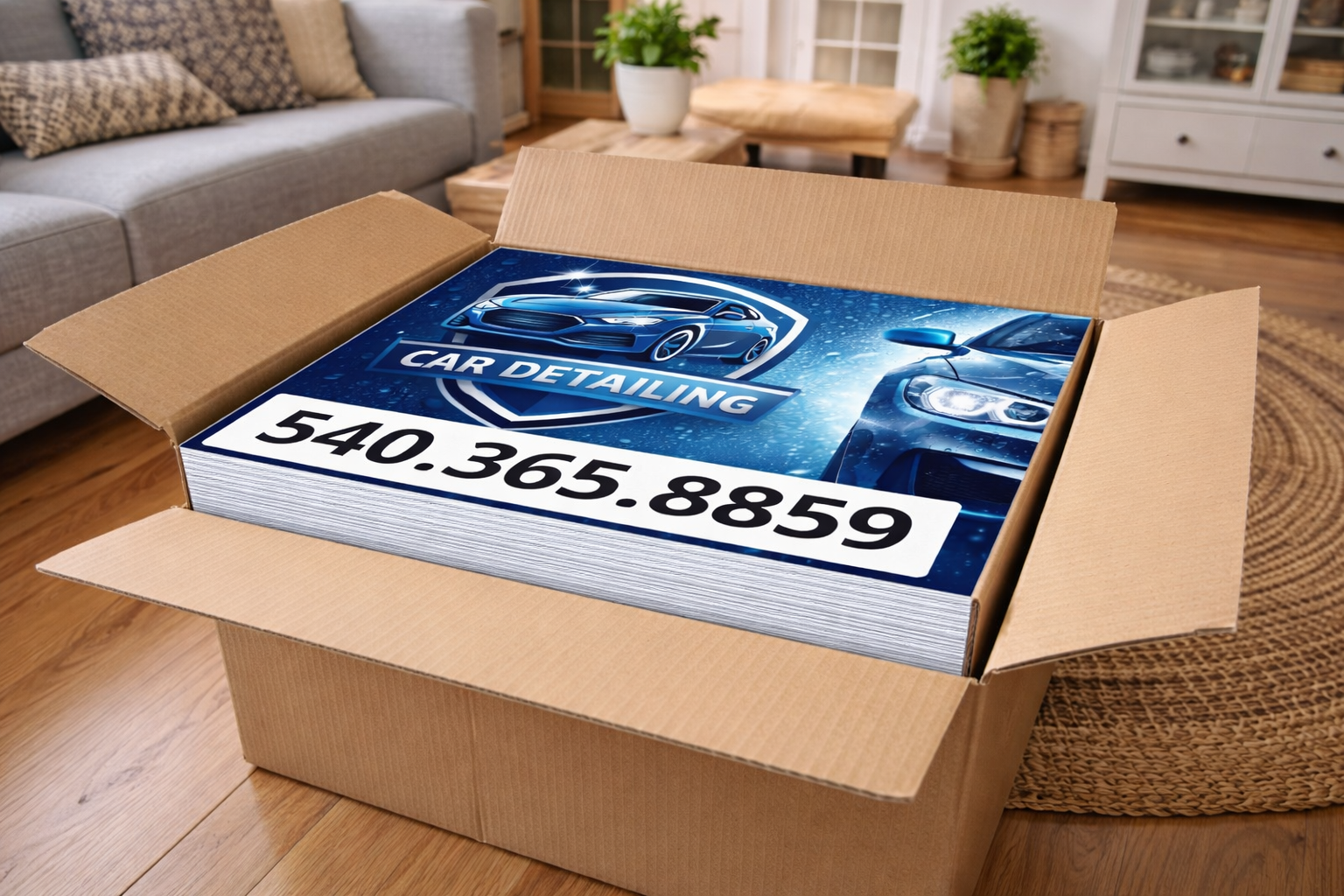 Car Detailing & Auto Wash Yard Signs | Custom Design