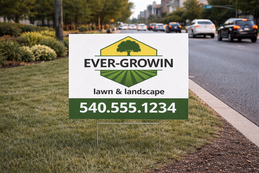 Professional Landscaping and Lawn Care Service Yard Signs