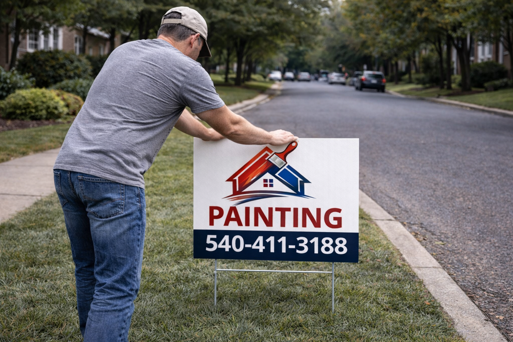 Painting Contractor and Home Exterior Finishing Yard Signs