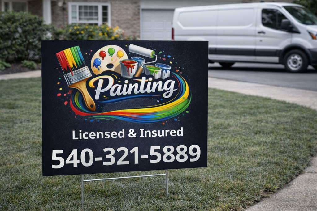 Painting Service Business Contractor Yard Signs