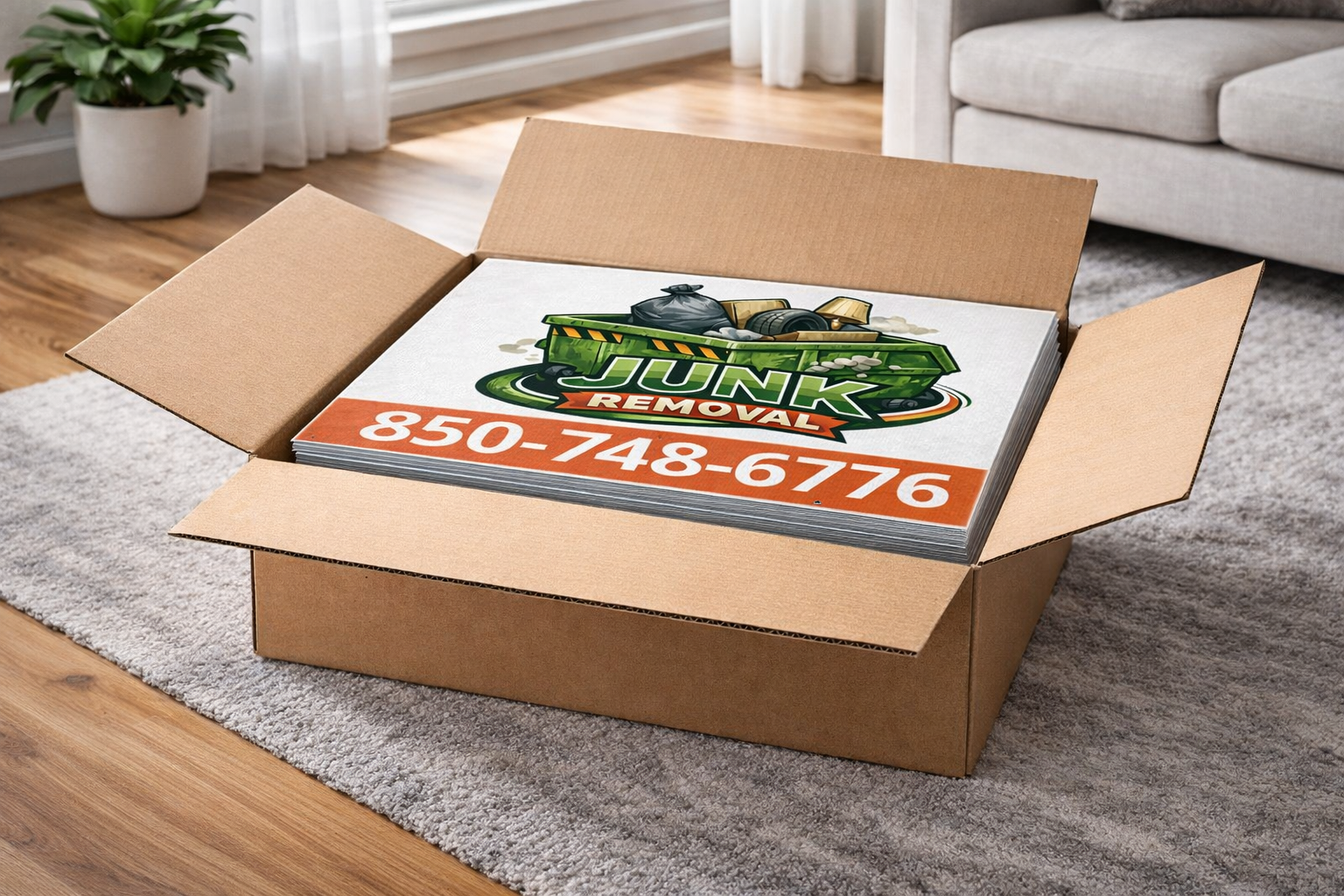 Dumpster Rental and Junk Removal Yard Signs