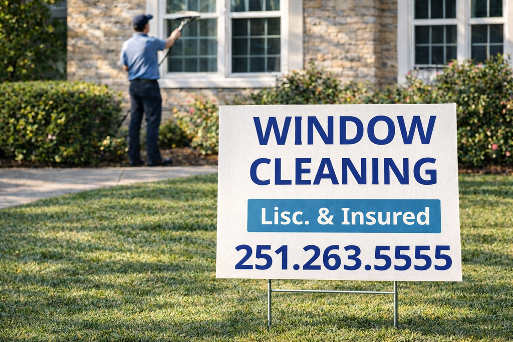 Window Washing Cleaning Yard Signs | Custom Designs Accepted