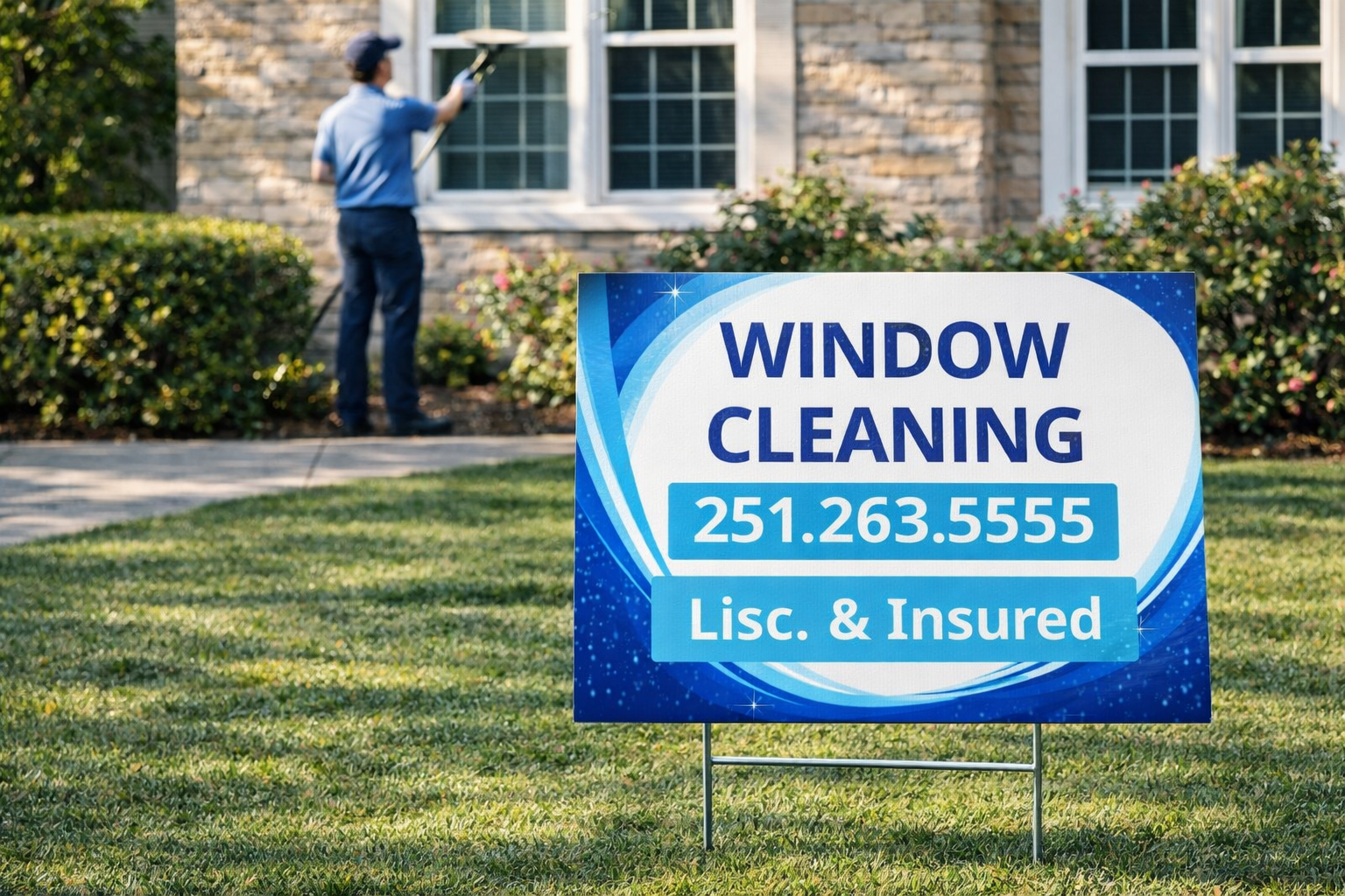 Professional Window Washing and Cleaning Yard Signs