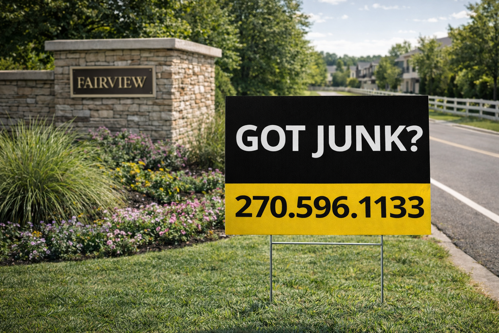 Junk Removal & Dumpster Rental Yard Signs