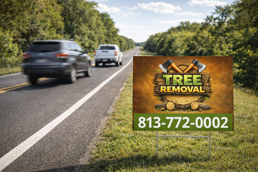 Tree Cutting & Removal Service Business Yard Signs