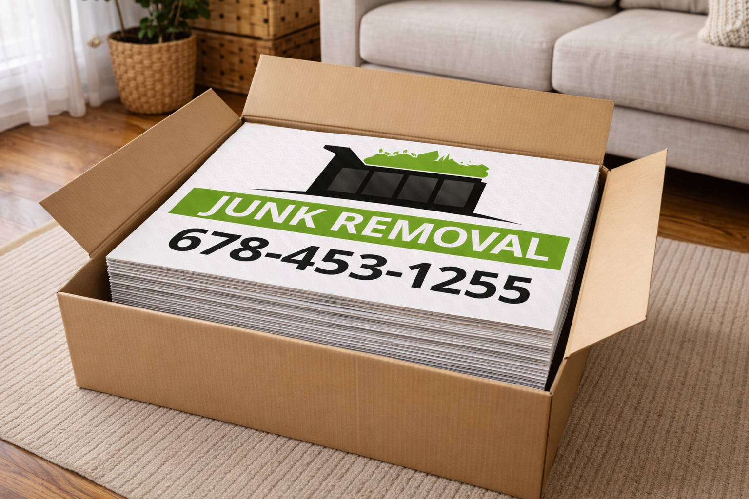 Junk Removal and Residential Hauling Service Yard Signs