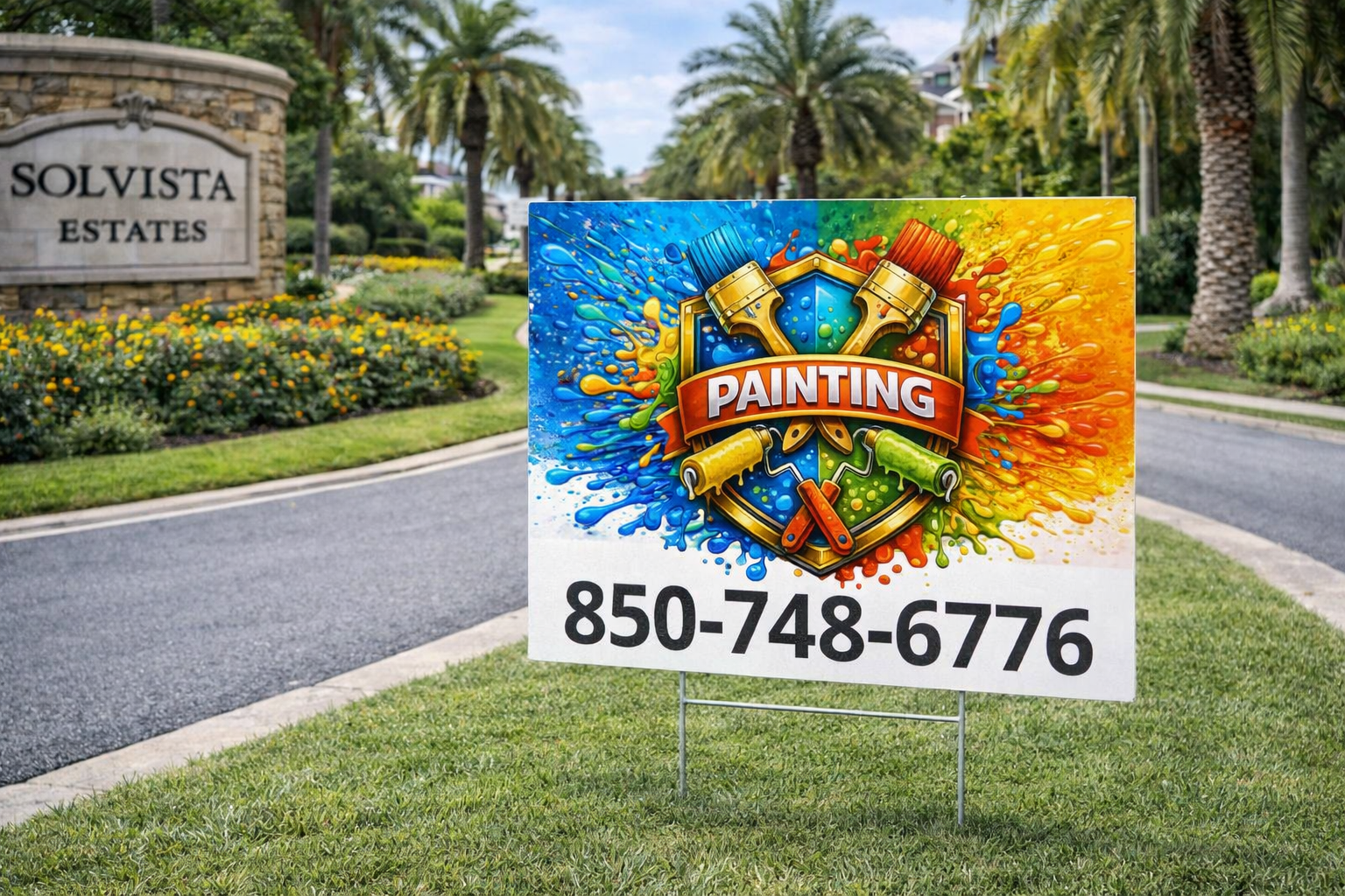 Painting Contractor Yard Signs | High-Visibility & Custom Designs